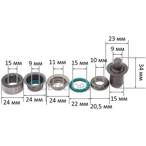 Бойок перфоратора Bosch PBH 2-22 у зборі аналог 1617000529+1613124077