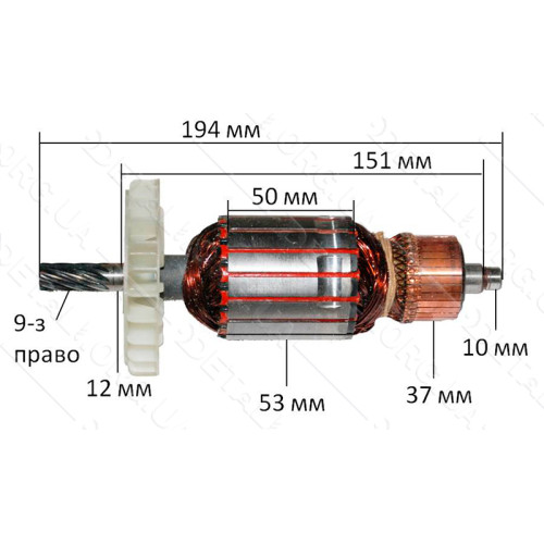 якір Пила торцювання висувна Зеніт ЗТП- 255/2100 Профі( 194*53 9-з/право)