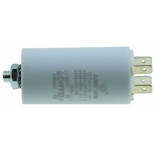 Конденсатор Last One 12.5мкф клеммы + винт HY2 CBB-60M (D35 / H65 мм)