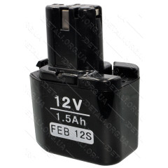 Аккумулятор шуруповерта Hitachi узкий 4 контакта FEB12s 12V 1.5Ah