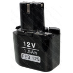Аккумулятор шуруповерта Hitachi узкий 4 контакта FEB12s 12V 1.5Ah