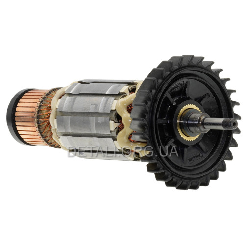 Якір болгарка Makita 9050 оригінал (201*49,5 посадка 7мм різьблення) 518747-7