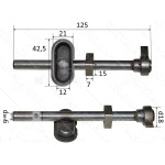 Шток лобзика 1008 D9 L125 рюмка 34*12 мм