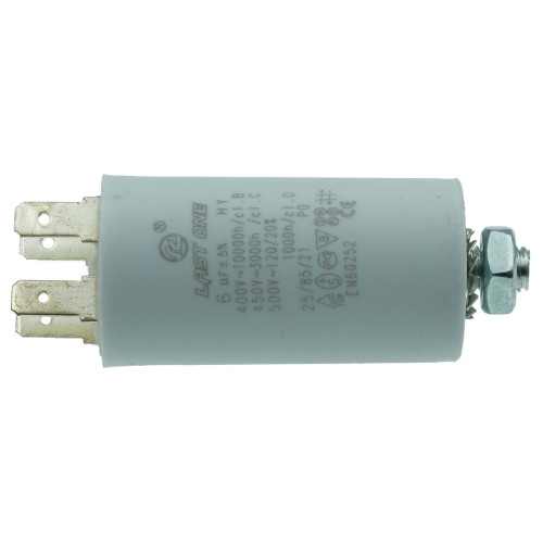 Конденсатор Last One 6мкф клеммы + винт HY2 CBB-60M (D30 / H57 мм)