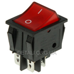 Тумблер 2 положения 4 контакта с подсветкой 25*31*32 mm 16A 2