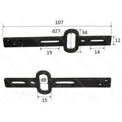 Шток лобзик DWT STS-400-VS/500-VS/550VP/650-VP L 107*12*3,5мм оригинал