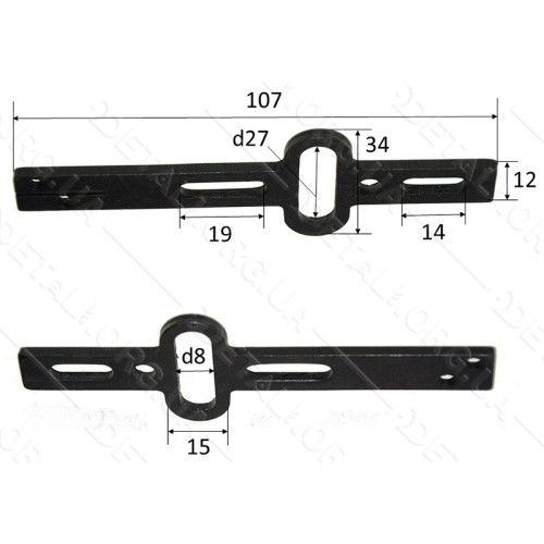 Шток лобзик DWT STS-400-VS/500-VS/550VP/650-VP L 107*12*3,5мм оригинал