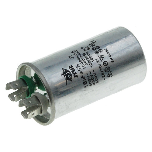 Конденсатор JYUL CBB-65 16мкф - 450 VAC алюминий (40*76 mm)