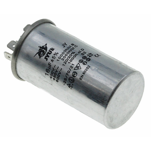 конденсатор JYUL CBB-65 16мкф - 450 VAC алюміній(40*76 mm)