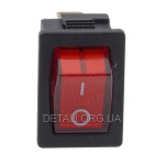 Тумблер с подсветкой 2 положения 3 контакта 15*21 mm 6A