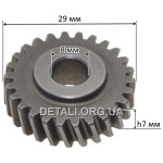 Шестерня перфоратора Makita HR2470 d8*29 26 зубов влево аналог 226656-3