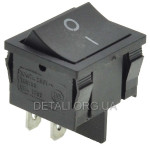 Тумблер 2 положення 4 контакти 21*24 mm 6A