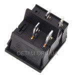 Тумблер 2 положення 4 контакти 21*24 mm 6A