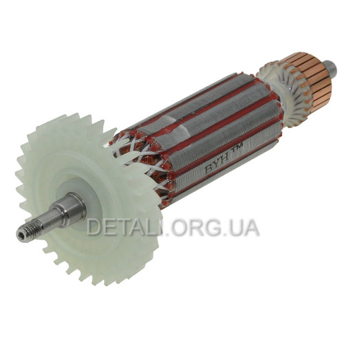 Якорь болгарки Makita GA4030, GA5030 (160*29,5 резьба 6мм) 1 класс аналог 517649-4
