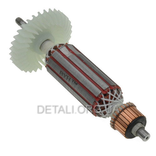 Якорь болгарки Makita GA4030, GA5030 (160*29,5 резьба 6мм) 1 класс аналог 517649-4