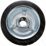 Колесо для тачек и платформ (литая резина) (75mm, ступица 40mm, под ось 12mm) ELIT