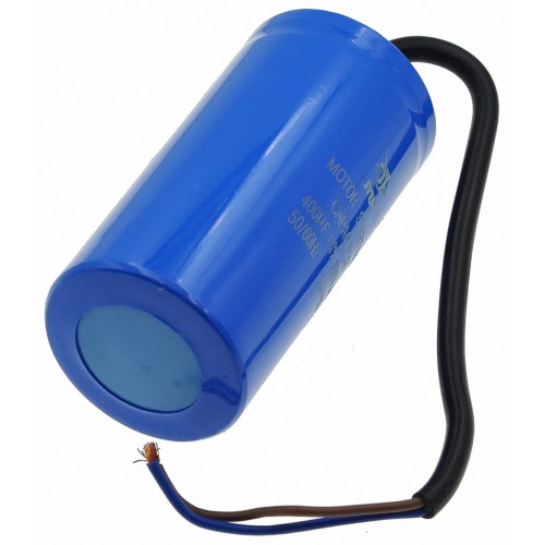 Конденсатор JYUL CD-60 400мкф пусковой - 300 VAC провода (50*104 mm)