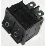 тумблер подвійний 2 положення 6 контактів 21*25 mm 6A