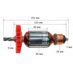 Якір перфоратора Haisser HS 32-13 / Forte RH 30-14 (151*40 / 4-з ліво)