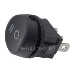 Тумблер круглый 3 положения 3 контакта d 22 mm 6A