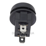 Тумблер круглий 3 положення 3 контакти d 22 mm 6A