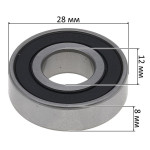 Подшипник Black & Decker/DeWalt НСН 6001RS (8*12*28) оригинал 605040-24
