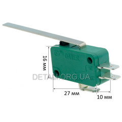 Мікроперемикач KW1-103-4 16 (4) A 250VAC Daier