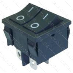 тумблер подвійний 2 положення 4 контакти 21*25 mm 8A