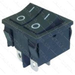 тумблер подвійний 2 положення 4 контакти 21*25 mm 8A