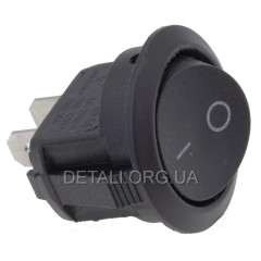 тумблер круглий 2 положення 2 контакти d 23 mm 6A