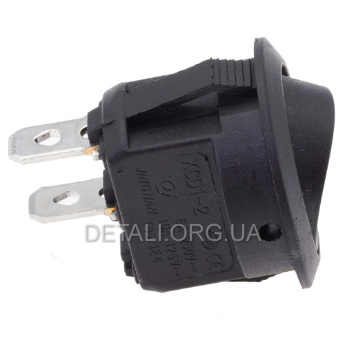 тумблер круглий 2 положення 2 контакти d 23 mm 6A