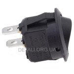 тумблер круглий 2 положення 2 контакти d 23 mm 6A