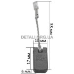 Щетки Bosch E-64 1 класс отстрел 6х10х16,5 провод клемма 1607000V53
