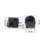 Тумблер круглый 2 положения 2 контакта D 22 mm 6A