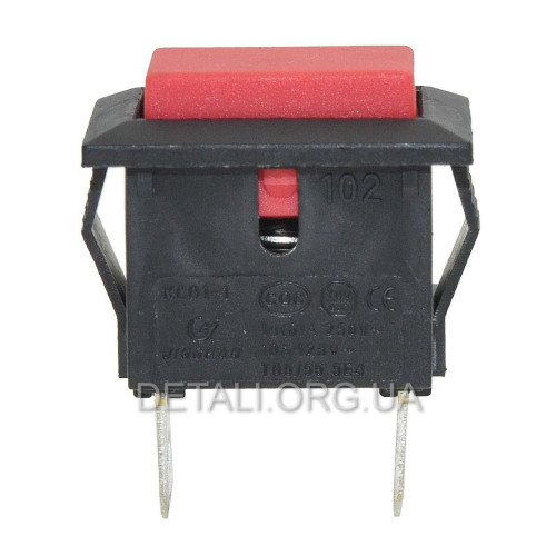 Кнопка 2 контакта 15*22 mm 10(6)A