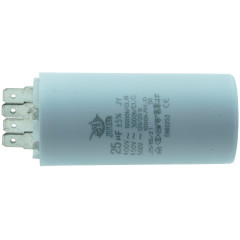 Конденсатор JYUL CBB-60H 25мкф - 450 VAC клеммы (34*72 mm) (крупорушка)
