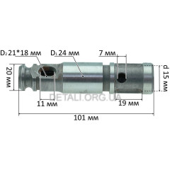 Ствол перфоратора Tekhmann TRH-1650 / Forte RH32-19 RV (L101 D24)