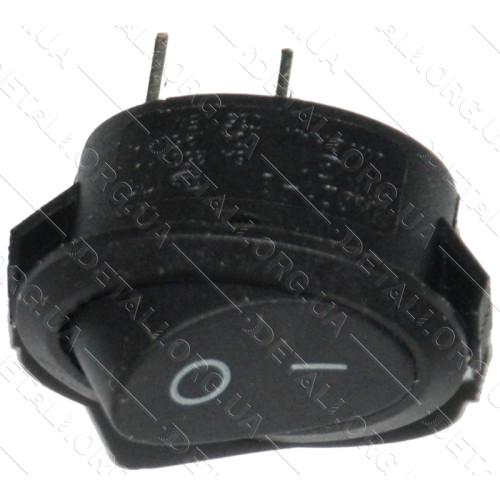 тумблер овал 2 положення 2 контакти 17*25 mm 6A