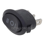 Тумблер овал 3 положення 3 контакти 17*25 mm 6A