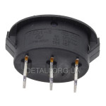 Тумблер овал 3 положення 3 контакти 17*25 mm 6A
