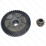 Шестерня (пара) болгарки Интерскол 230 шпонка (d1 15*77,5/ d2 10*24 h17,5)