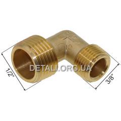 Кутник JB компресора 1/2"-3/8" жовтий (якість) 2