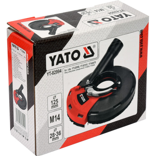 Кожух пилозахисний YATO для болгарки d115/125 діапазон 28-36 мм