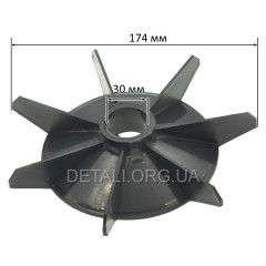 Крильчатка охолодження двигуна 100 d30*174