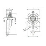 Підшипник BBC-R UCFB 206 (d30) корпусний