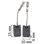 Угольные щетки уголовой шлифмашины Bosch GWS 17-125 S 6х10х15 оригинал 1607000EJ7