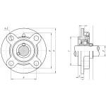 Подшипник BBC-R UCFC205 (d25) корпусный