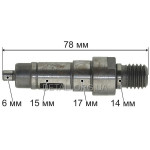 Вал болгарки Dnipro-M GL-190S d6*15*17 L78