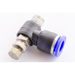Пневмодросель d 8 - 1/8 із зовнішнім різьбленням (пневмо)