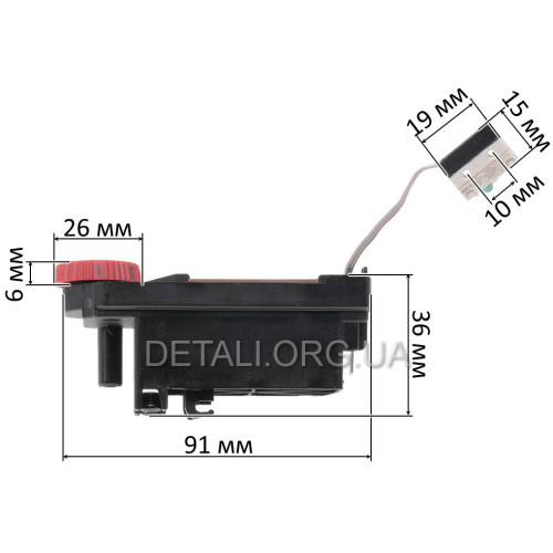 Регулятор обертів болгарки Bosch GWS 17-125 S оригінал 16072335HM.